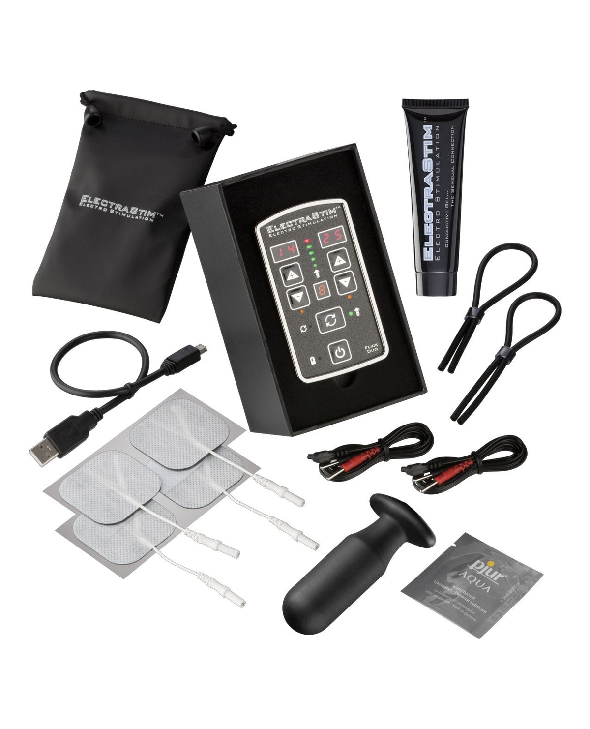 The ElectraStim Flick Duo Multi Pack EM80 Digital Stimulator