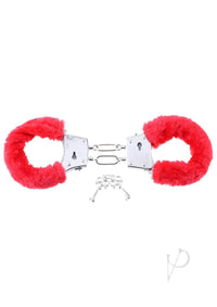 Ff Beginner Furry Cuffs Red