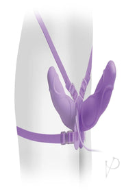 Ff Elite Vib Dbl Delight Strap On - Purp