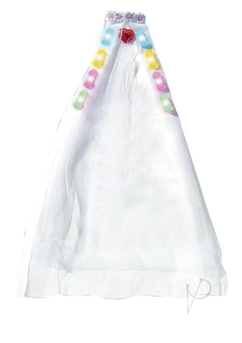 Bachelorette Light Up Party Pecker Veil