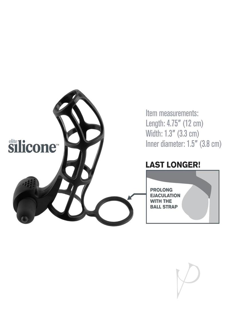 Fx Deluxe Silicone Power Cage Black