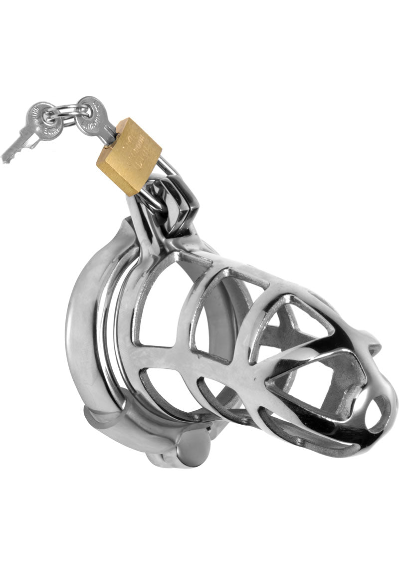 Detained Stainless Steel Chastity Cage