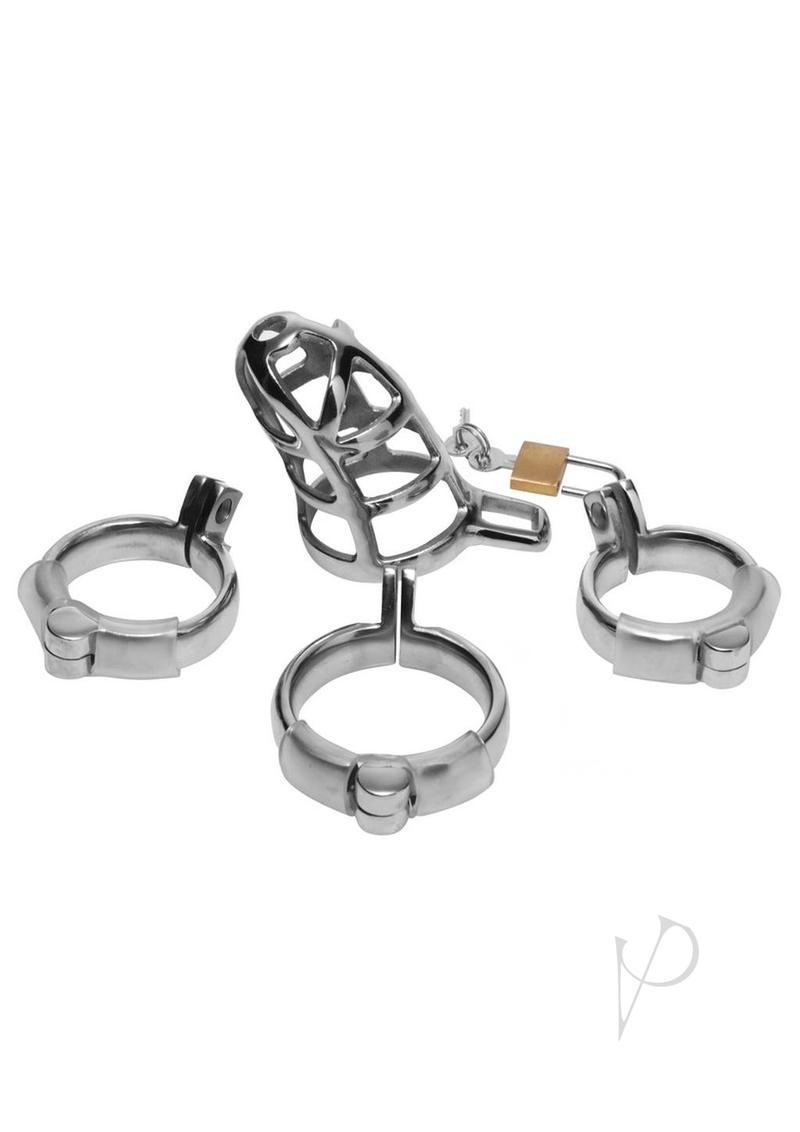 Detained Stainless Steel Chastity Cage