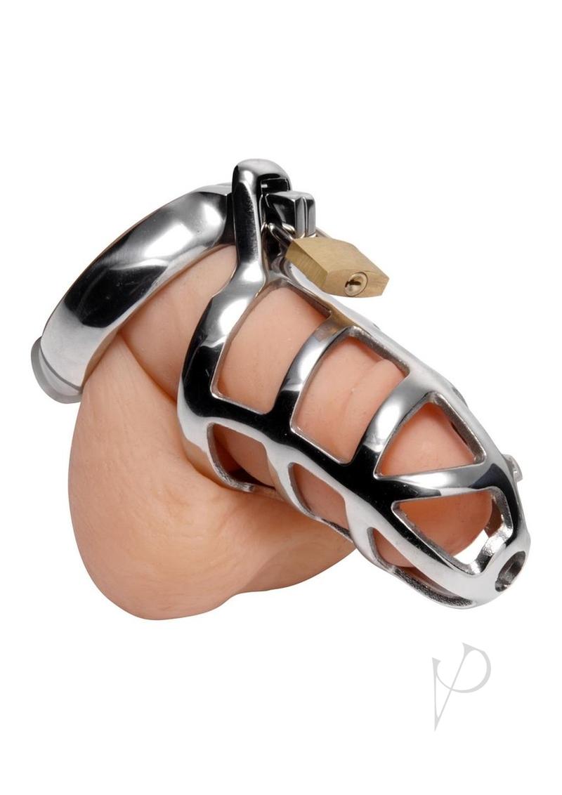 Detained Stainless Steel Chastity Cage