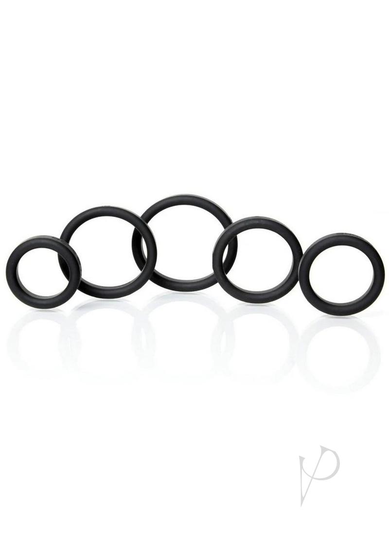 Boneyard Silicone Ring 5pc Black