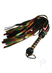 Strict Rainbow Lambskin Leather Flogger