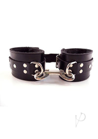 Rouge Fur Wrist Cuffs Black