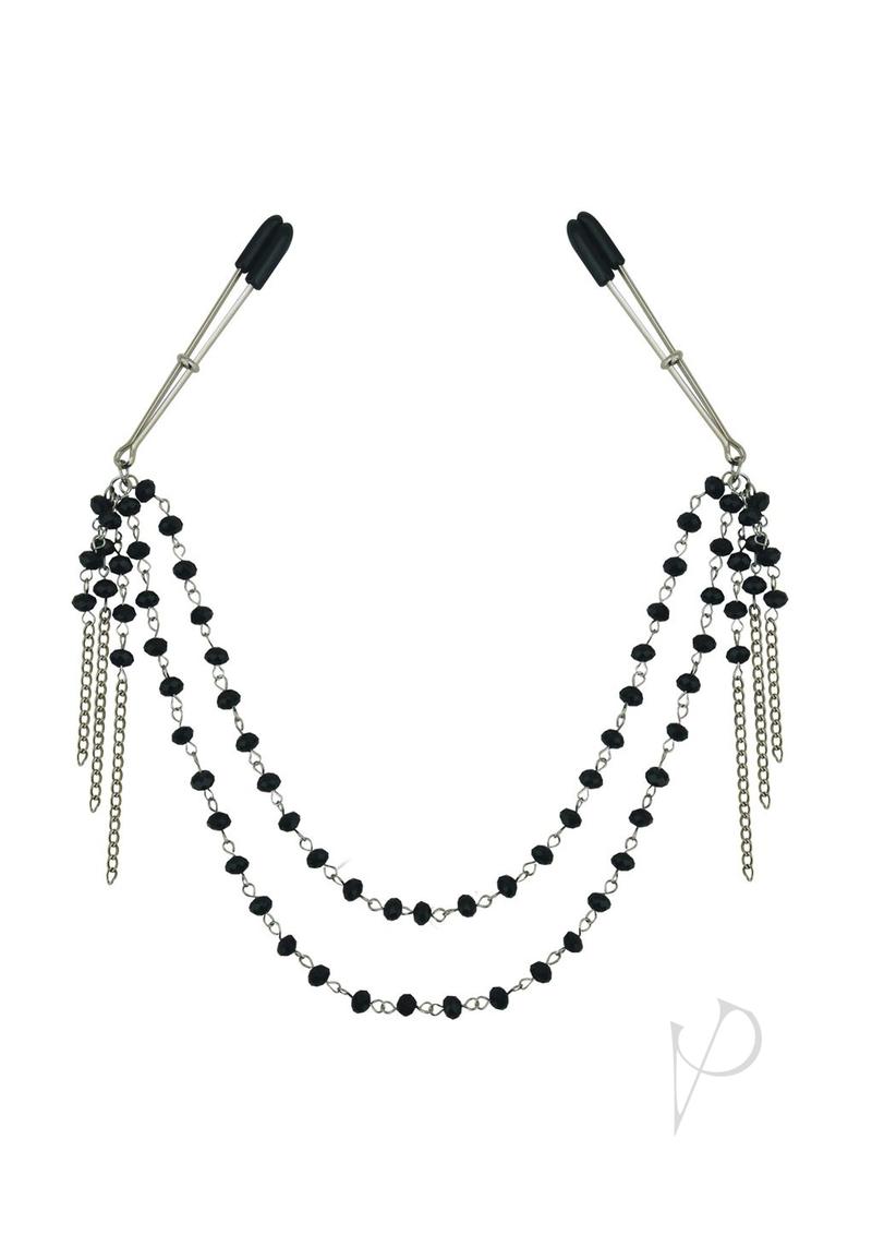 Sincerely Black Jeweled Nipple Clips