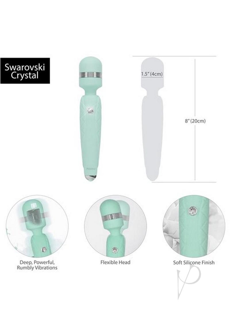 Pillow Talk Cheeky Massager Wand Teal