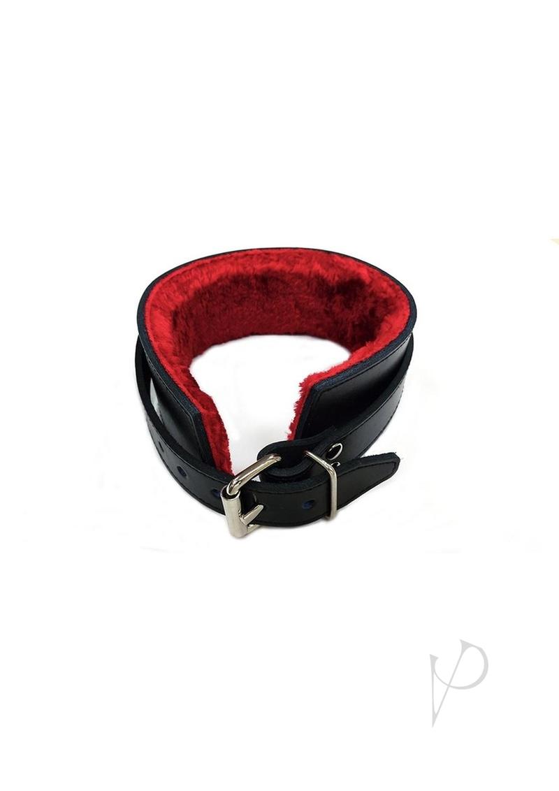 Rouge Fur Collar Black/red