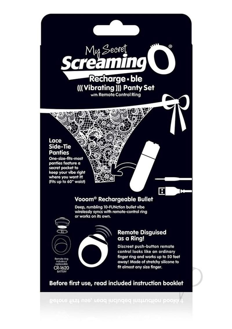 My Secret Remote C Panty Rechr Blk-indv