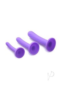 Strap U Tri Play Silicone Dildo 3pc Set