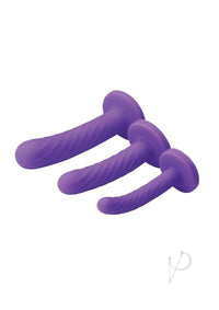 Strap U Tri Play Silicone Dildo 3pc Set