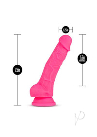 Neo Dual Density Cock W/balls 7.5` Pink