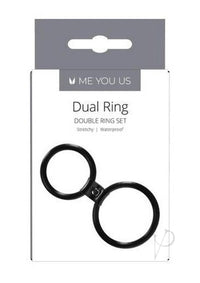 Myu Dual Ring Cock Ring Black Os
