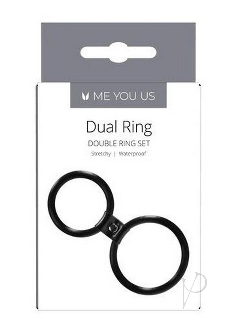 Myu Dual Ring Cock Ring Black Os