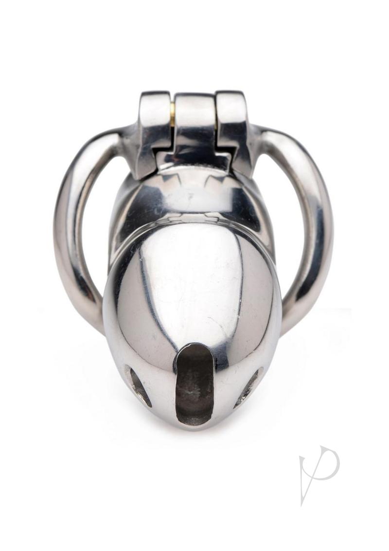 Master Series Rikers Stainless Steel Locking Chastity Cage