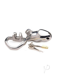 Master Series Rikers Stainless Steel Locking Chastity Cage