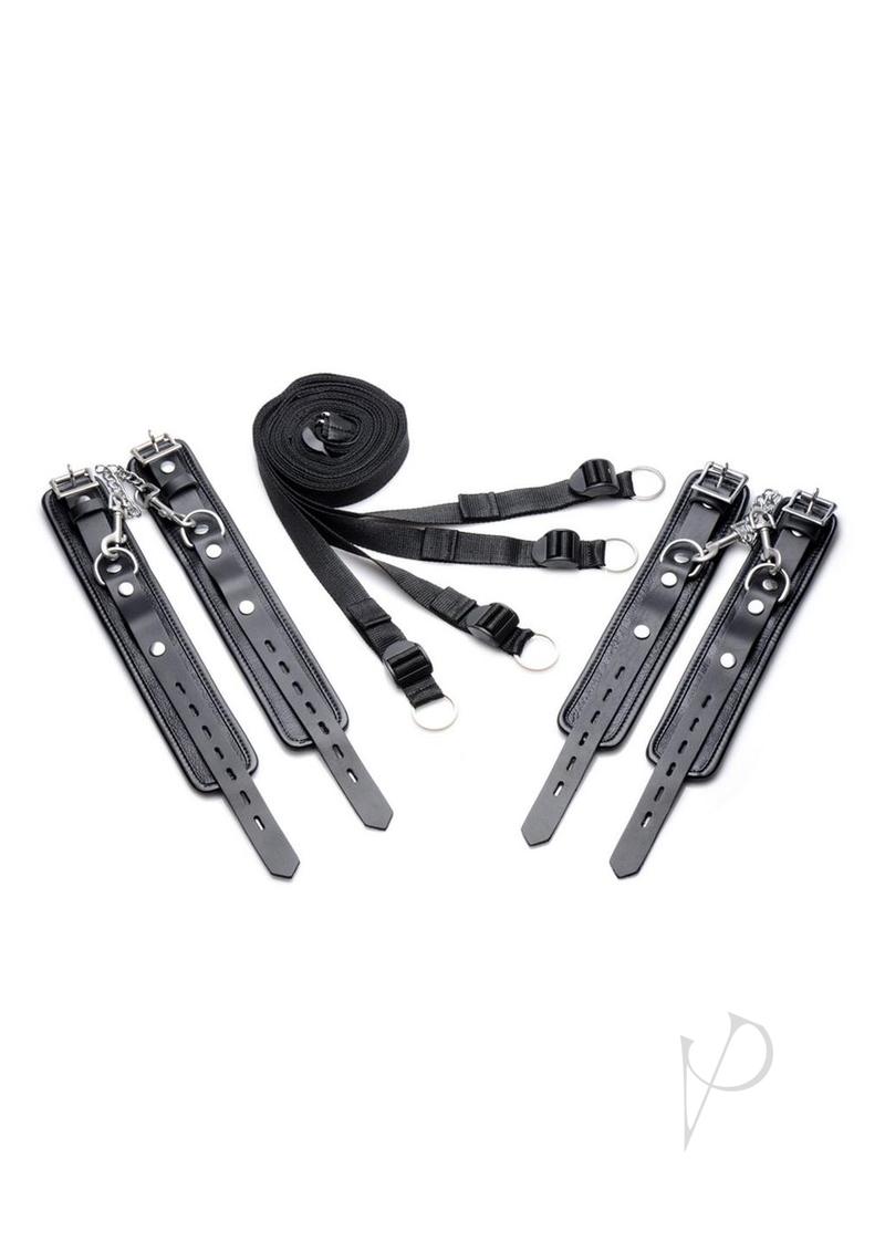 Mistress By Isabella Sinclaire Leather Bed Restraint Bondage Kit