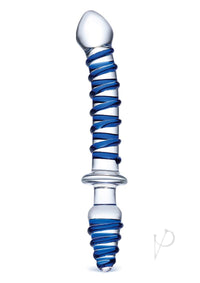 Mr Swirly Dbl End Glass Dildo and Plug 10