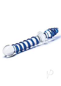 Mr Swirly Dbl End Glass Dildo and Plug 10
