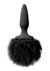 Bunny Tails Mini Anal Plug Black