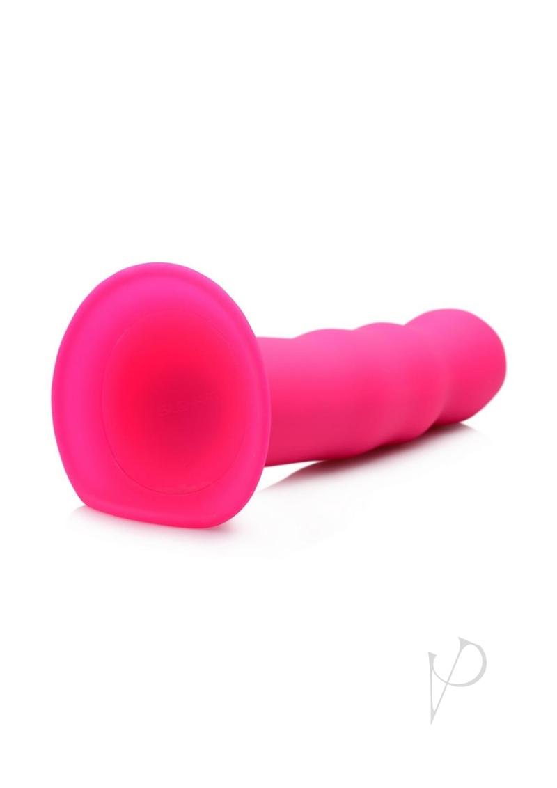 Squeeze It Squeezable Wavy Dildo Pnk