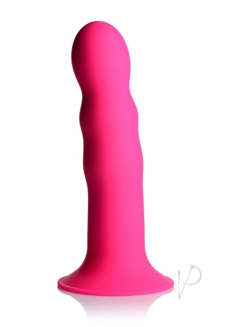 Squeeze It Squeezable Wavy Dildo Pnk