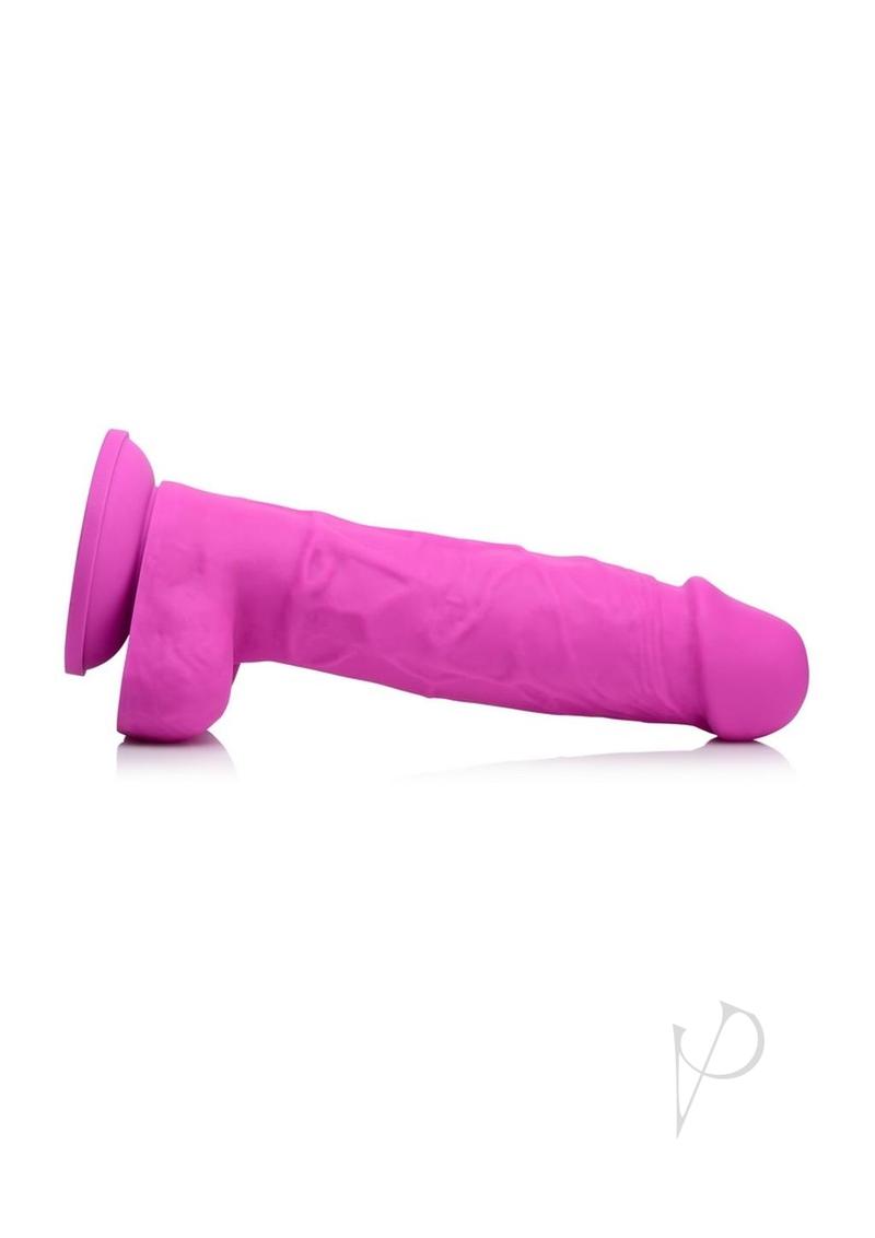 Strap U Silicone Dildo W/balls Pink