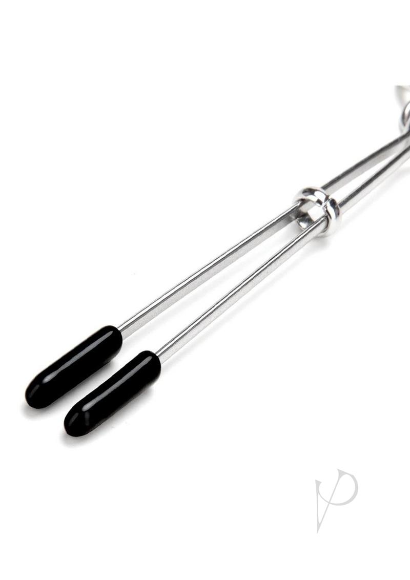 Lux F Adjust Tweezer Nipple Clip W/chain