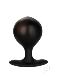 Weighted Silicone Inflatable Plug Black