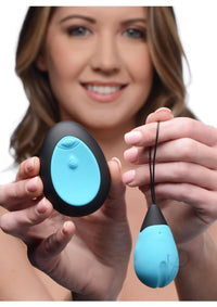 Bang 10x Silicone Vibrating Egg Blue