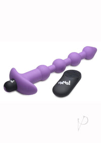 Bang Vibe Anal Beads W/remote Purple