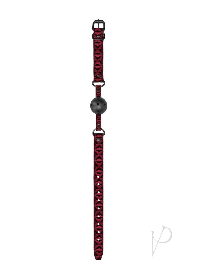 Ouch Luxury Breathable Ball Gag Burgundy