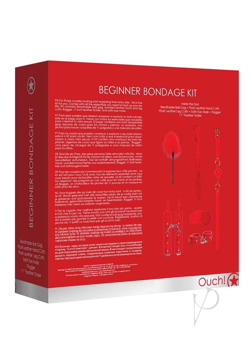Ouch Kits Beginners Bondage Red