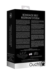 Ouch Kits Bondage Belt System Black