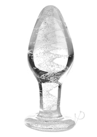 Booty Sparks Glow Glass Plug Md