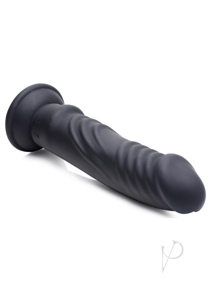 Zeus Vibe and Estim Dildo W/remote Black