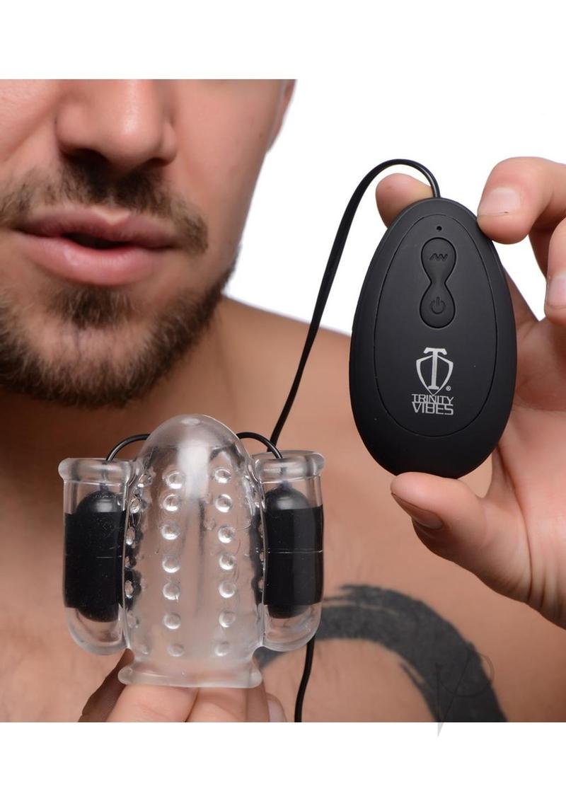 Tm Twin Bullet Penis Head Teaser Remote