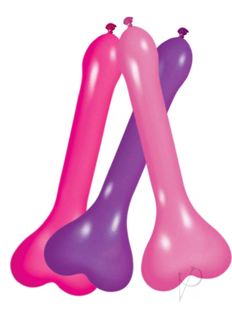 Pecker Balloons Assort 6/bx