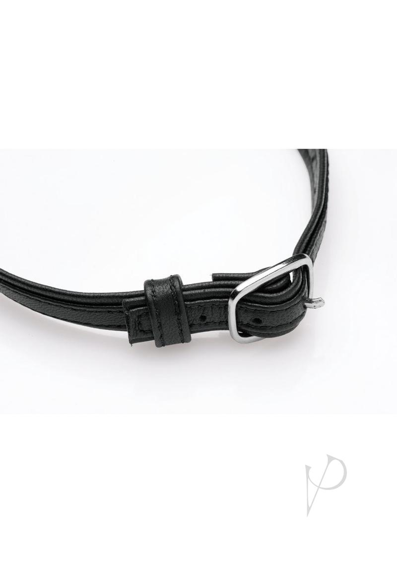 Heart Lock Choker With key Black