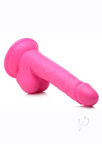 Pop Peckers Dildo W/balls 6.5 Pink