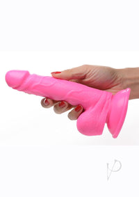 Pop Peckers Dildo W/balls 6.5 Pink