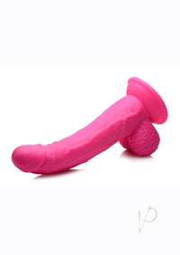 Pop Peckers Dildo W/balls 7.5 Pink