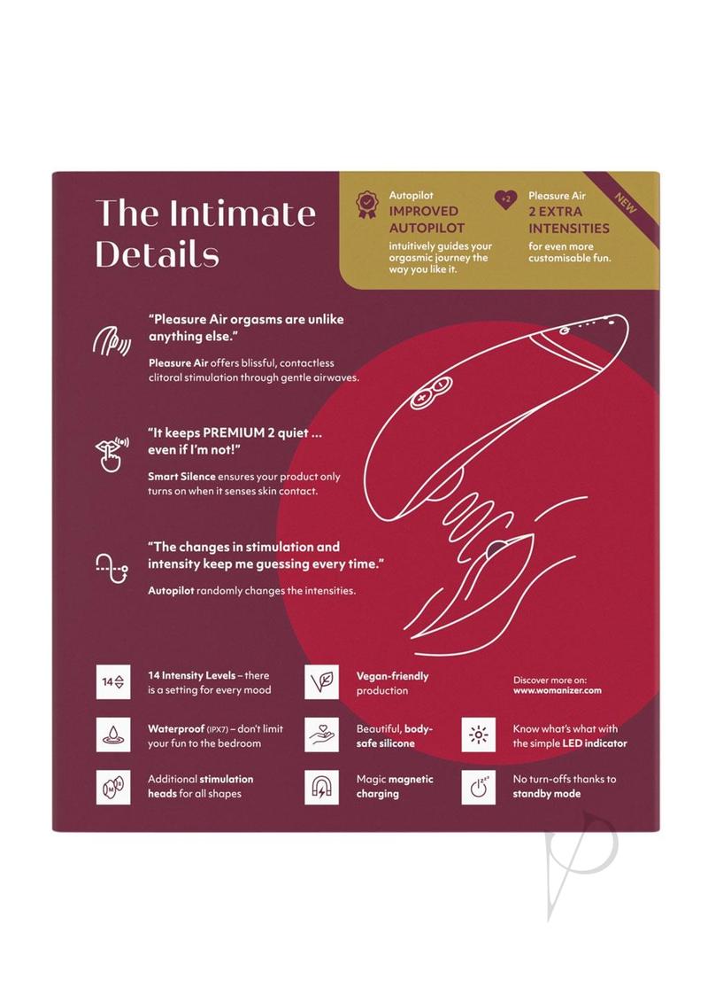 Womanizer Premium 2 Bordeaux