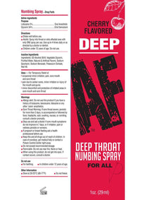 Deep Af Numbing Throat Spray Cherry