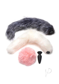 Tailz Silicone Anal Plug and 3 Tails Set