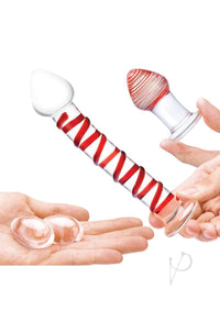 Mr Swirly Set W/kegal Balls 4pc Clr/red