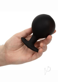 Weighted Silicone Inflate Plug Lg Black