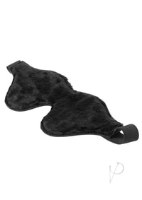 Strict Black Fleece Lined Blindfold